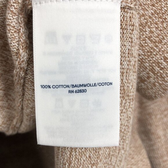 NWT Lands End Mens V-Neck Supima Cotton Sweater XL Beige Church Quiet Luxury - Picture 6 of 9